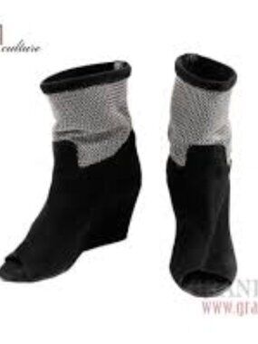 IRO Metallic Mesh booties